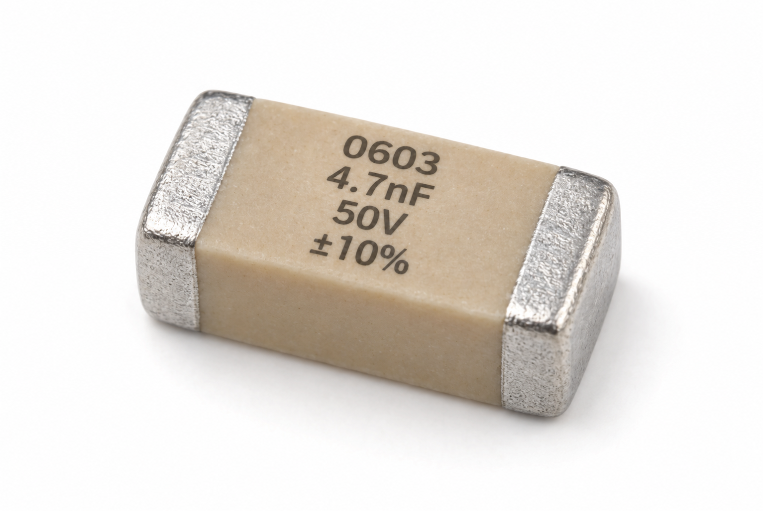 خازن 4.7NF-50V-10% پکیج 0603 SMD رول کامل
